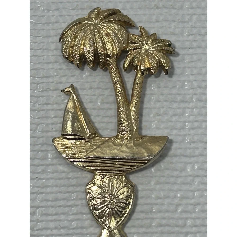 Alabama Letter Opener Palm Trees Sailboat Souvenir Vintage Grannycore